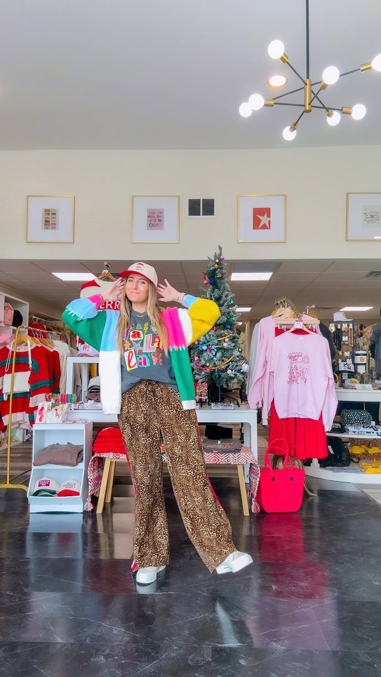 Bold + Bright Colorblock Cardigan