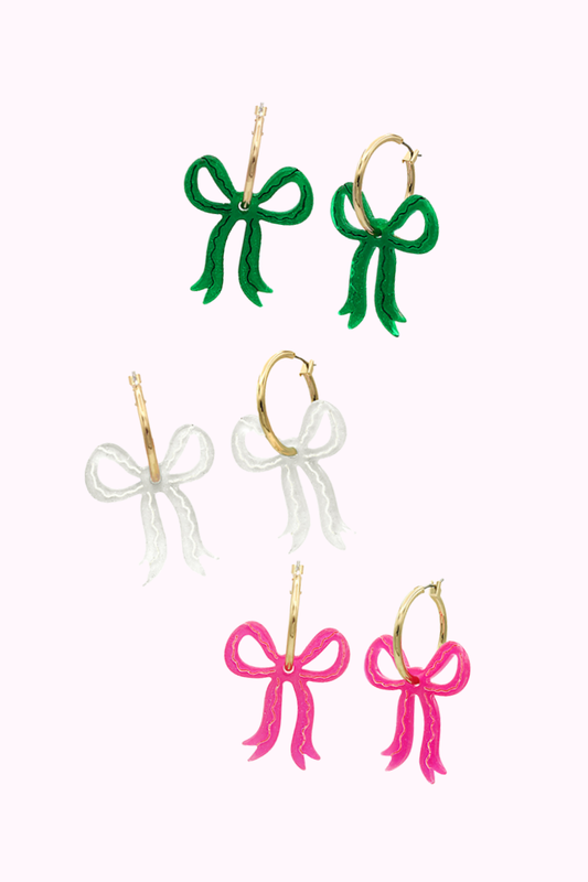 Bow Dangle Earrings | Multiple Colors