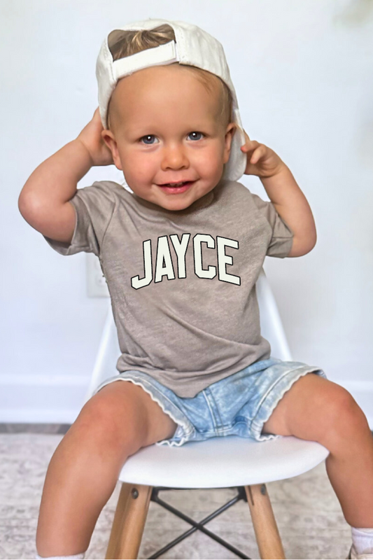 Custom Kids Name Tee | Infant to Youth + Multiple Colors!