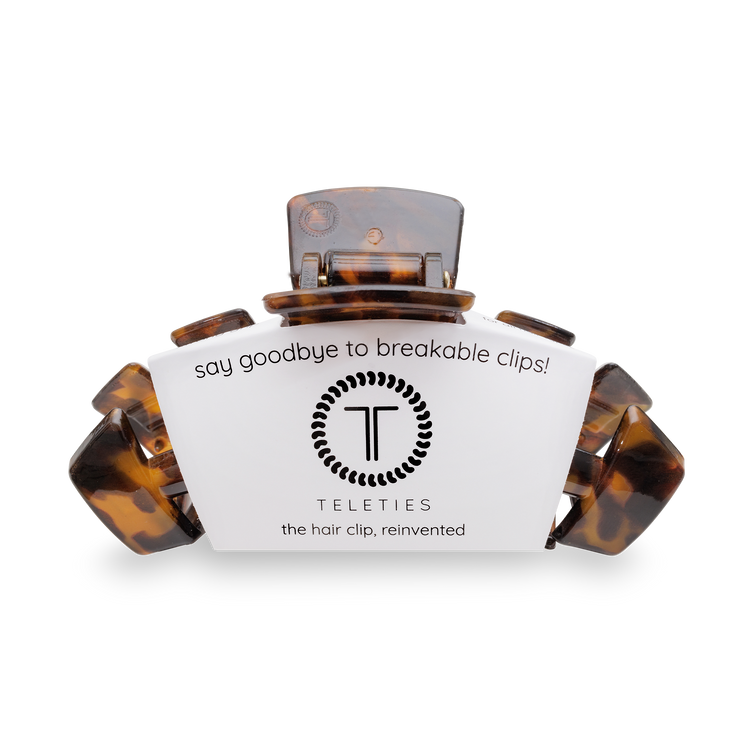 Teleties Classic Hair Clip: Tortoise