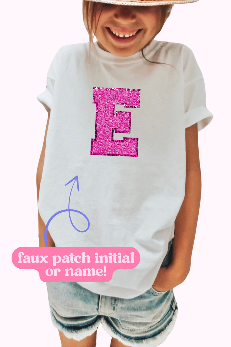 Custom Faux Patch Tee | Youth + Adult