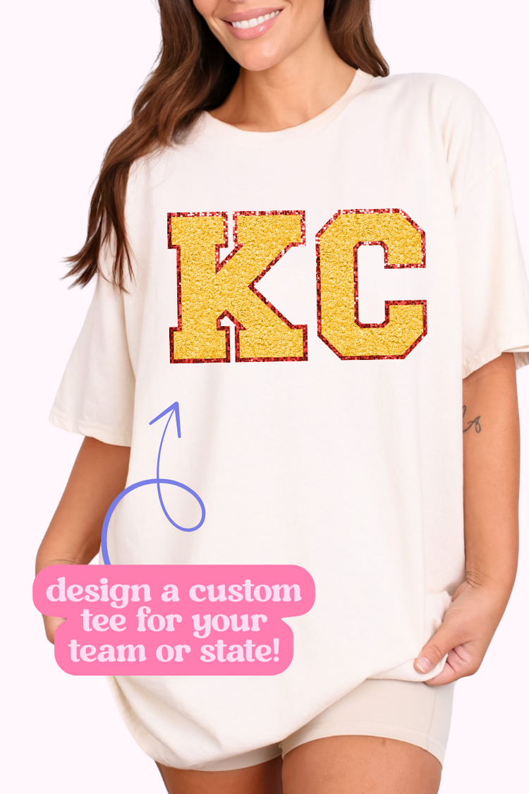 Custom Faux Patch Tee | Youth + Adult