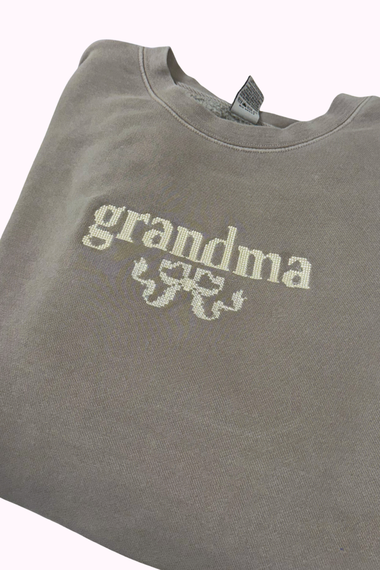 Cross Stitch Embroidered Sweatshirt | Customizable