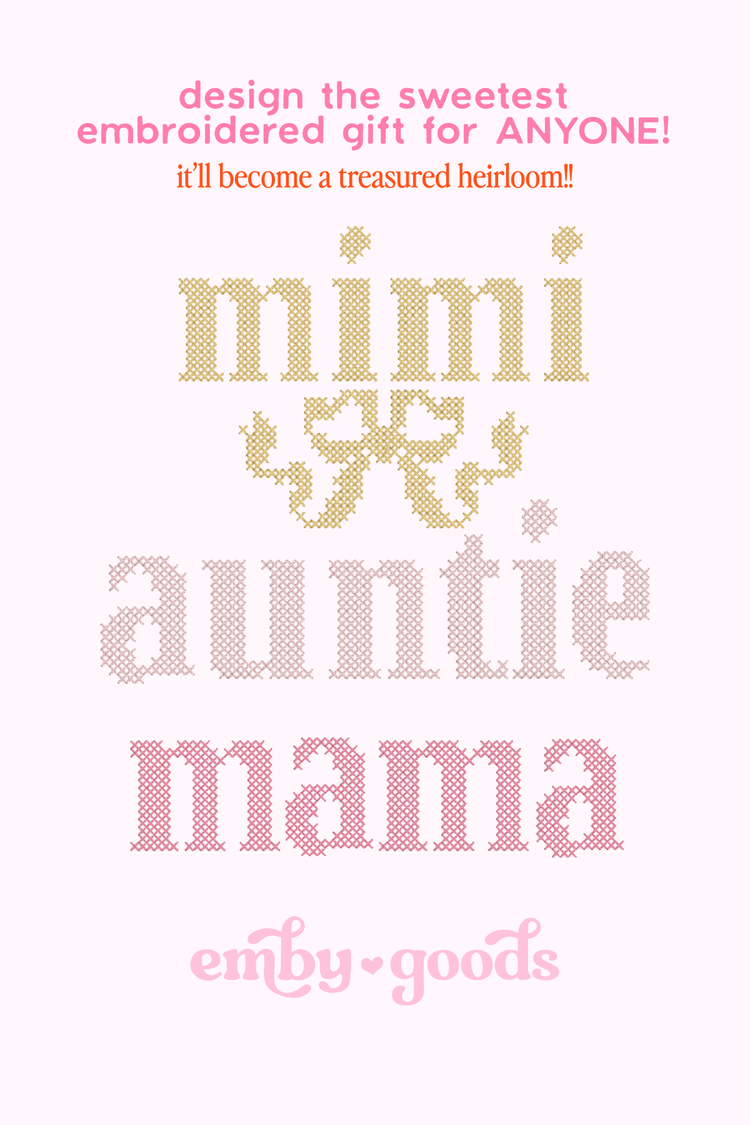 Cross Stitch Embroidered Sweatshirt | Customizable