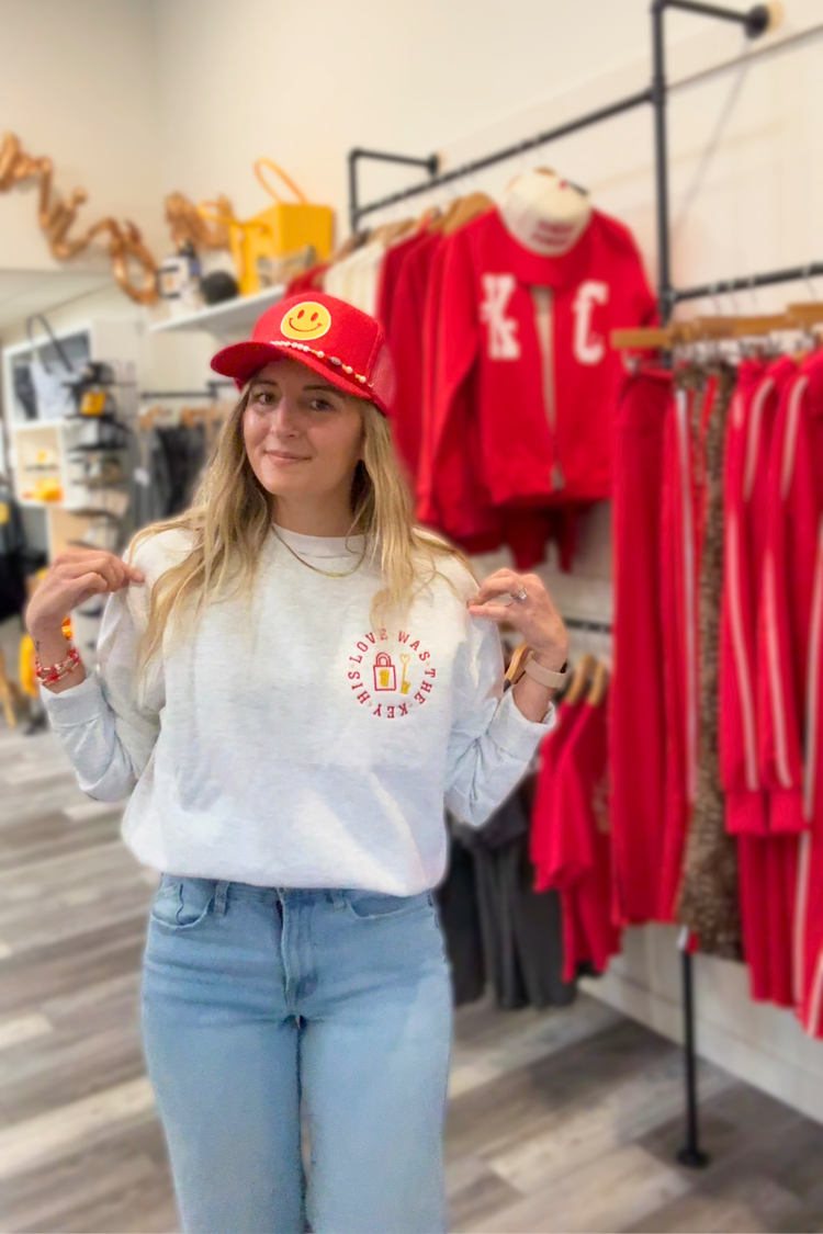 87 Love Was the Key Embroidered Sweatshirt | Travis x Taylor