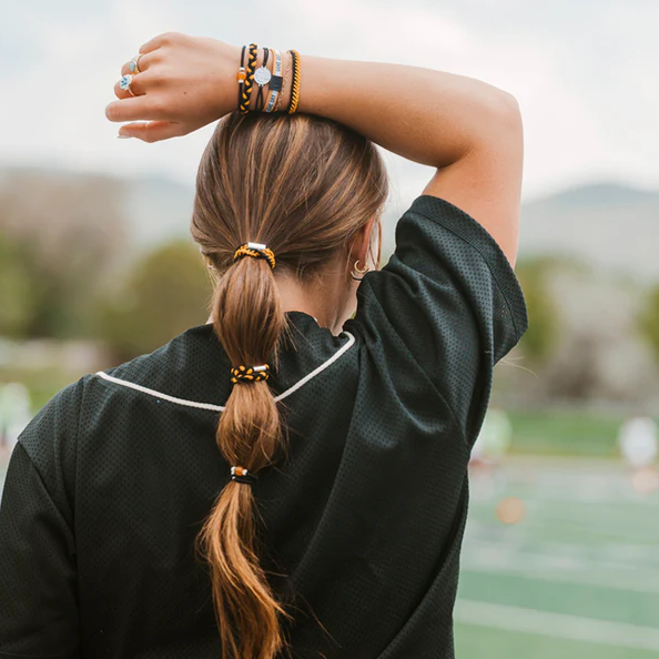 K'Lani Bracelet Hair Tie Pack: Game Day (Black & Gold)