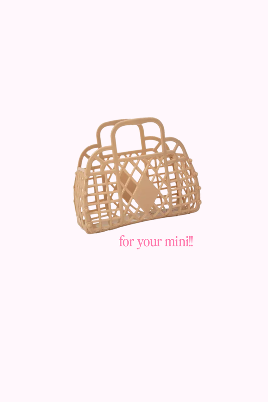 Sun Jellies Mini Basket | Latte