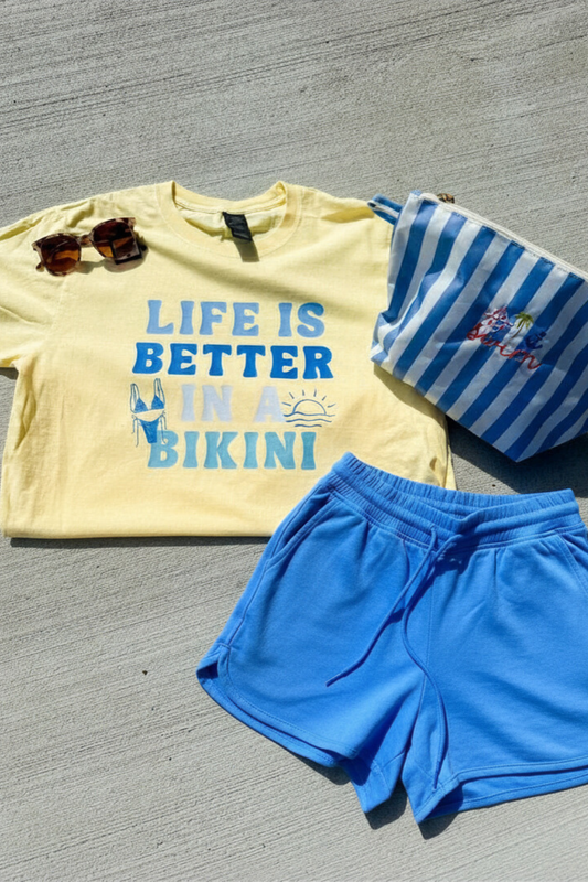 Life is Better in a Bikini Graphic Tee | Trendy Summer Graphic Tee