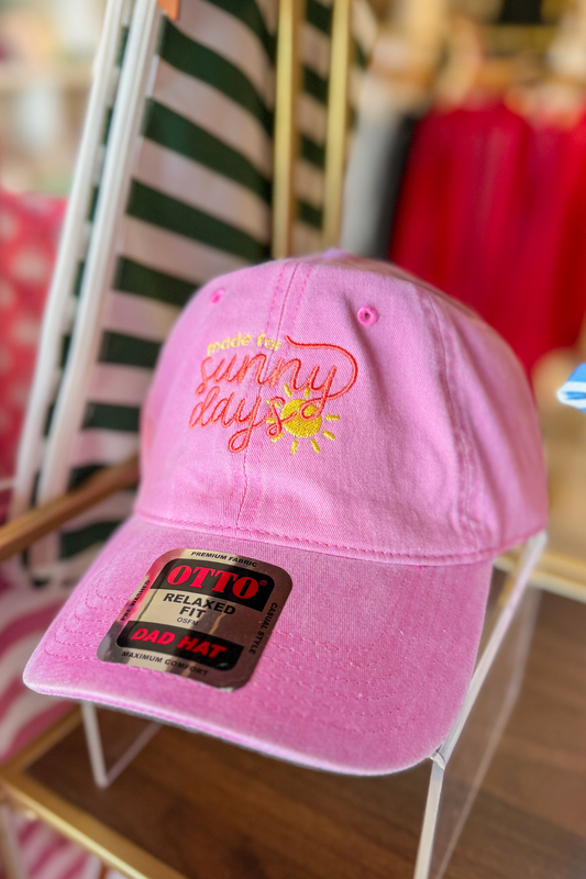 Made for Sunny Days Embroidered Dad Hat | Trendy Embroidered Dad Hat