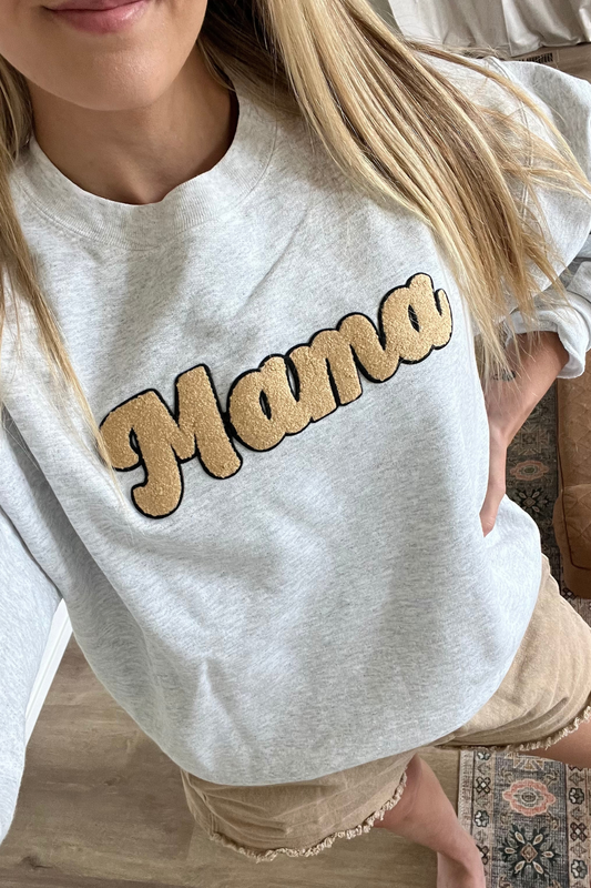 Mama Patch Sweatshirt | Mama Patch Custom Sweatshirt