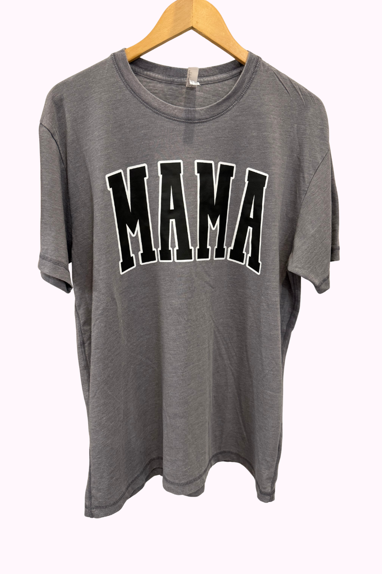 One of a Kind | Mama Flowy Grey Premium Tee (L)