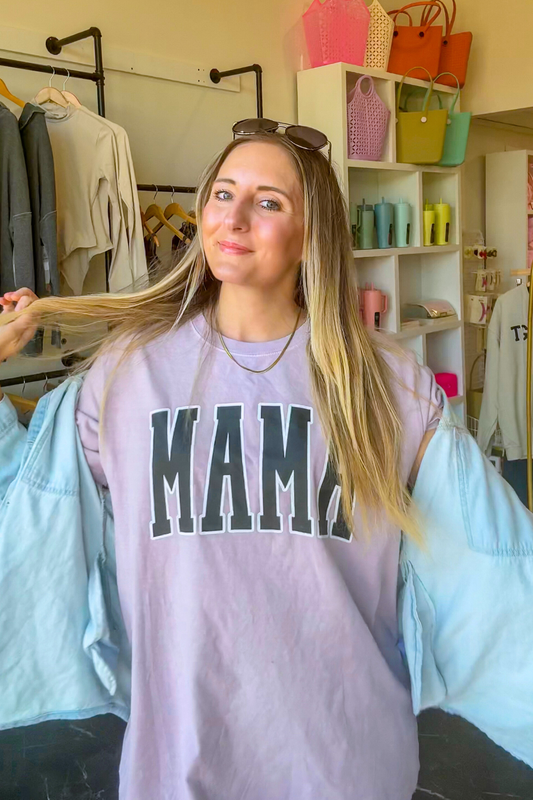 Mama Washed Purple Graphic Tee | Emby Exclusive ★