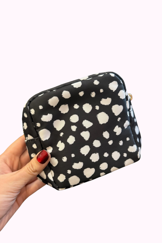 Mini Spotted Nylon Pouch