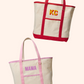 PREORDER | Trendy Embroidered Tote Bag- Multiple Colors