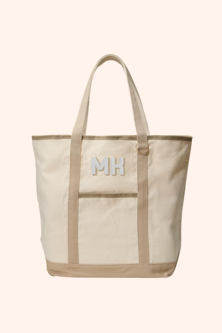 PREORDER | Trendy Embroidered Tote Bag- Multiple Colors
